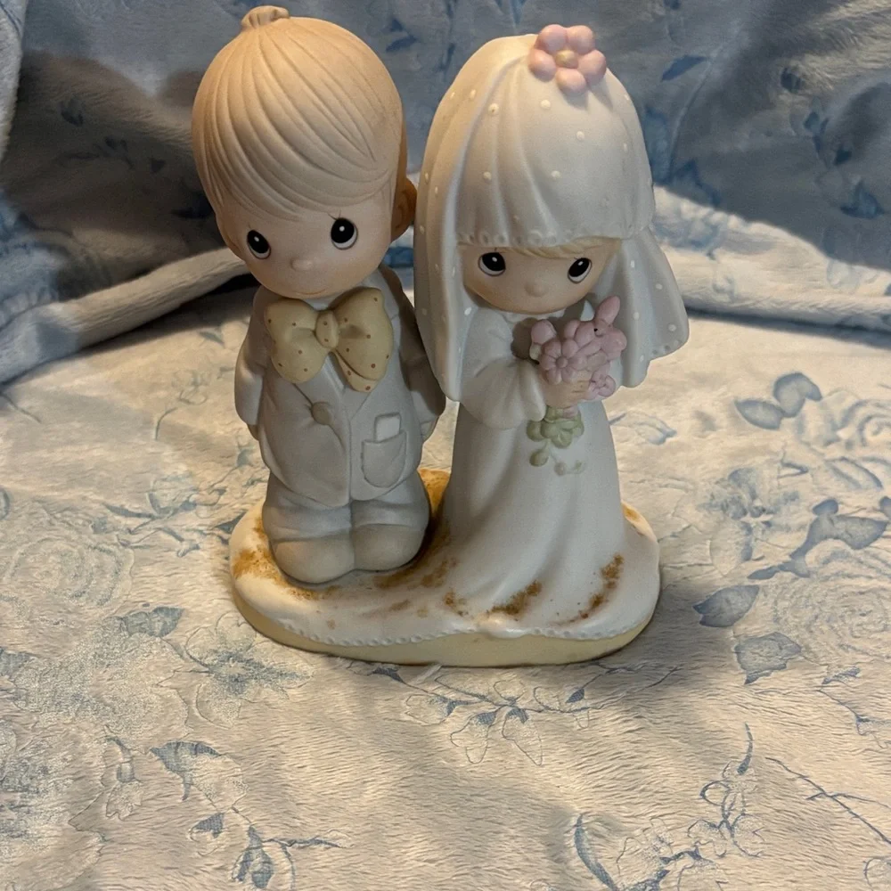 Enesco Precious Moments Bride and Groom Figurine